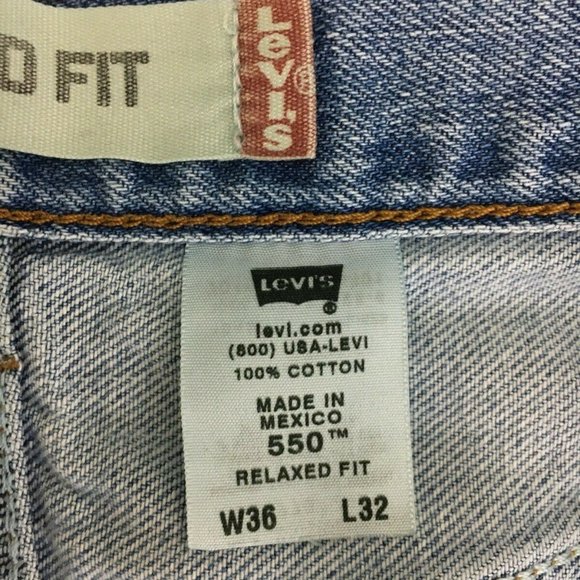 VIntage Levis 550 Blue  Jeans Mens Actual Sz34x30 - Picture 11 of 11